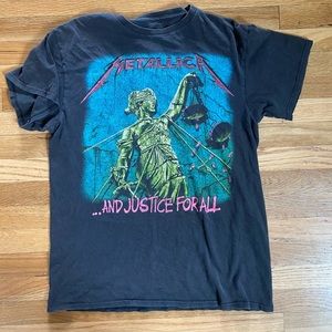 metalica band tee